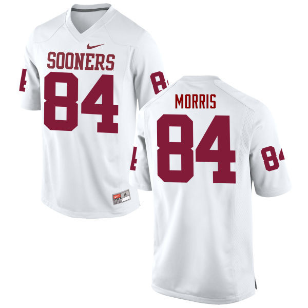 Men Oklahoma Sooners #84 Lee Morris College Football Jerseys Game-White - Click Image to Close